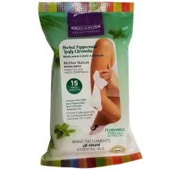 Peppermint and Leafy Citronella Facial Cleansing Wipes - Displayer of 12