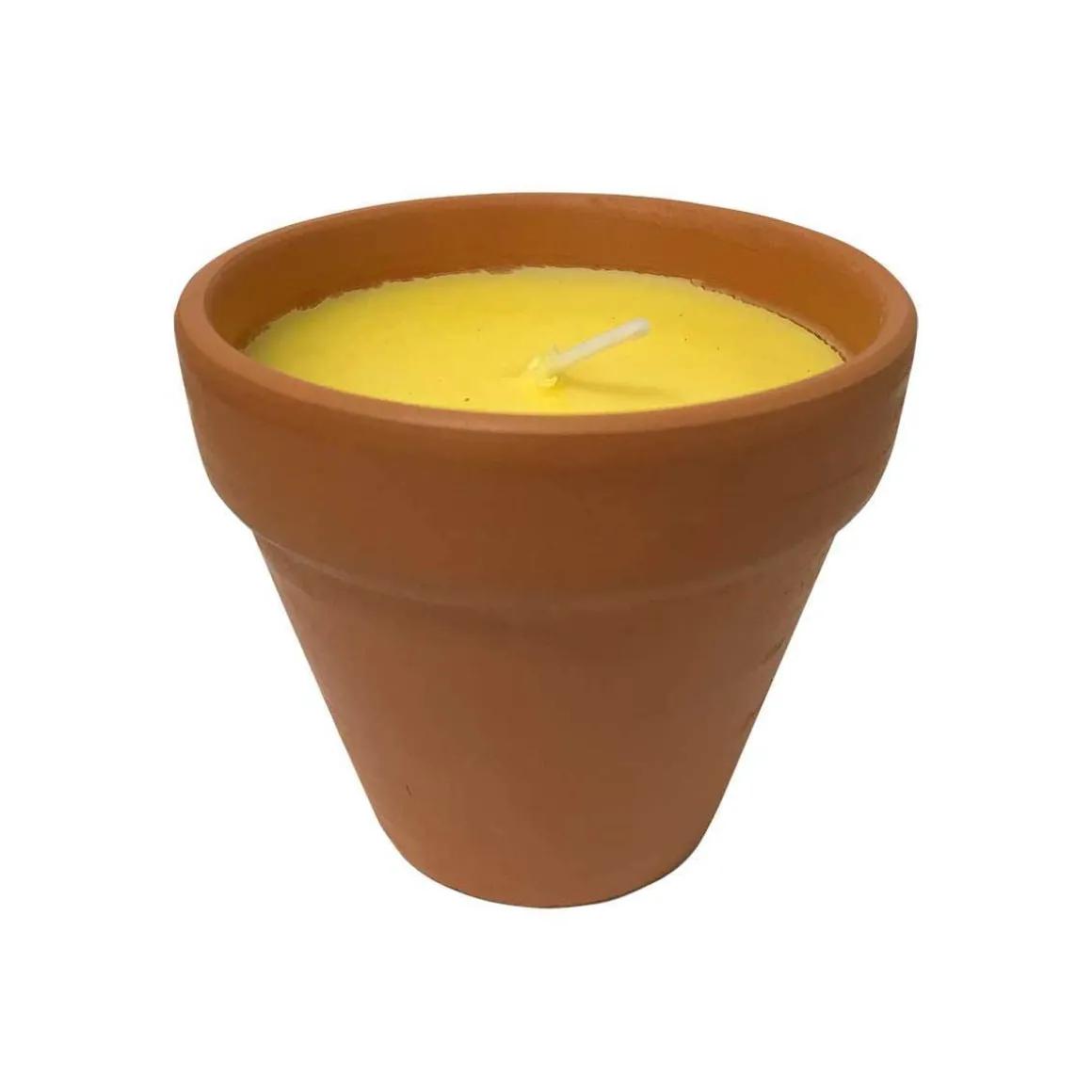 Peppermint Citronella Infused Candle In a Terracotta Pot Prepack of 12