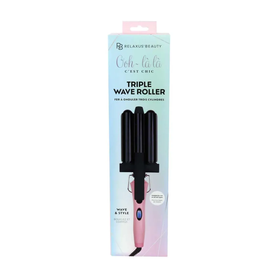 Pink Blush Triple Wave Roller