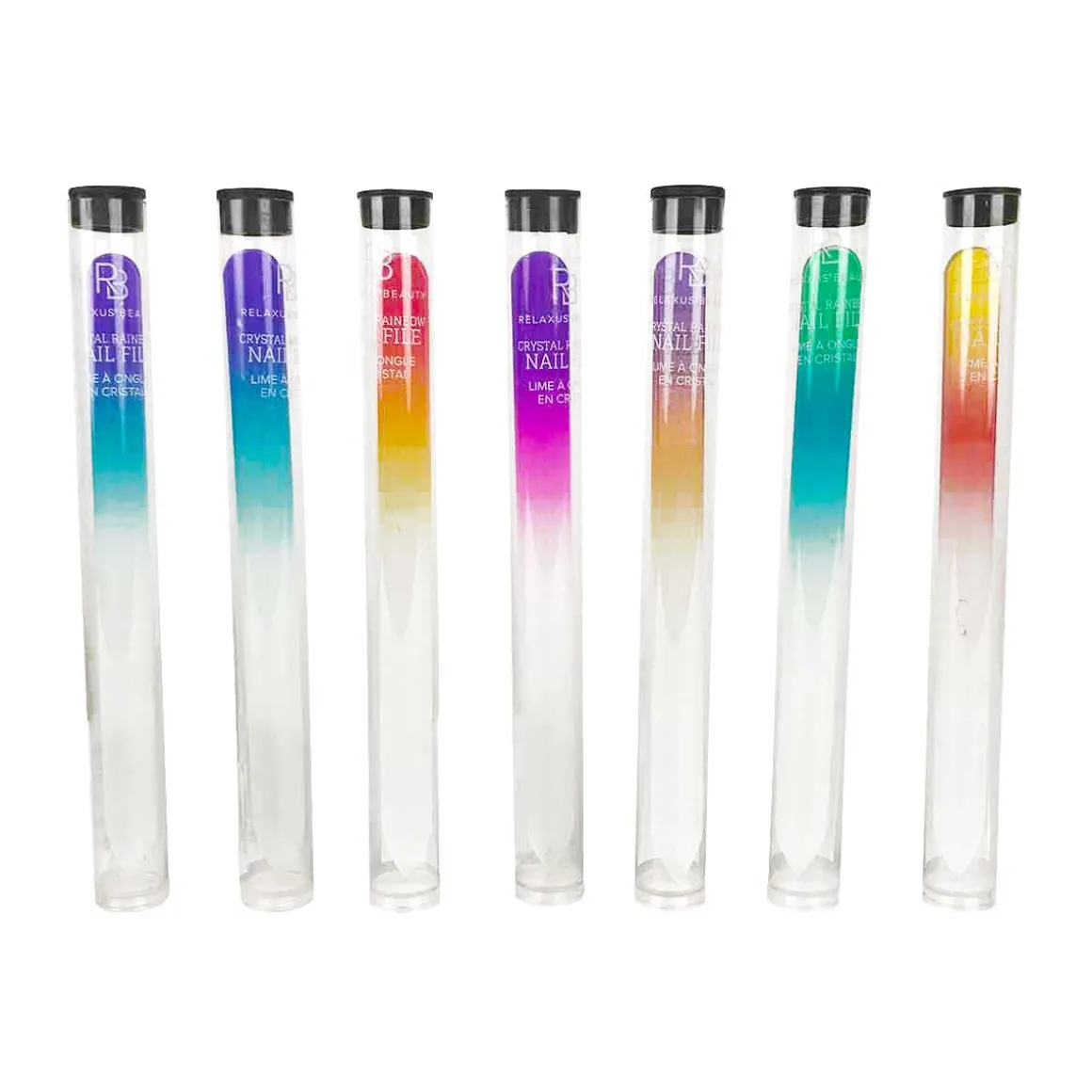 Rainbow Crystal Nail Files Prepack of 12