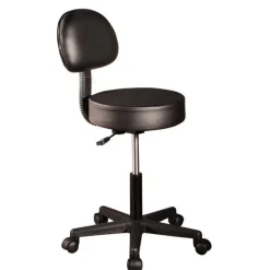 Rolling Massage Stool With Back Support
