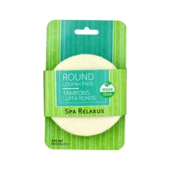 Round Loofah Pads (4-Pack)