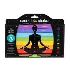 Sacred Chakra Incense Sticks & Holder Variety Pack (6-Pack)