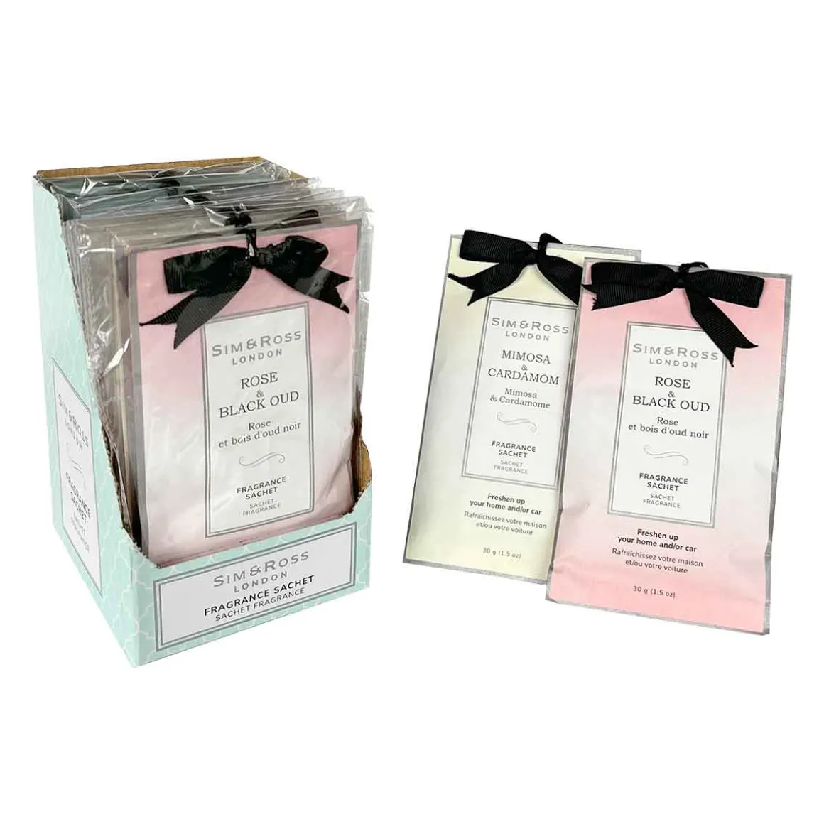 Sim & Ross Fragrance Sachet Displayer of 12
