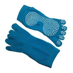 Sky Blue Yoga Toe Socks (Anti-Slip)
