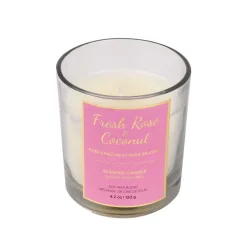 Soy Wax Fresh Rose & Coconut Scented Candle