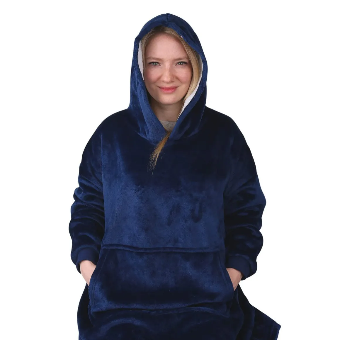 The Blankie" Sherpa Hoodie Blanket