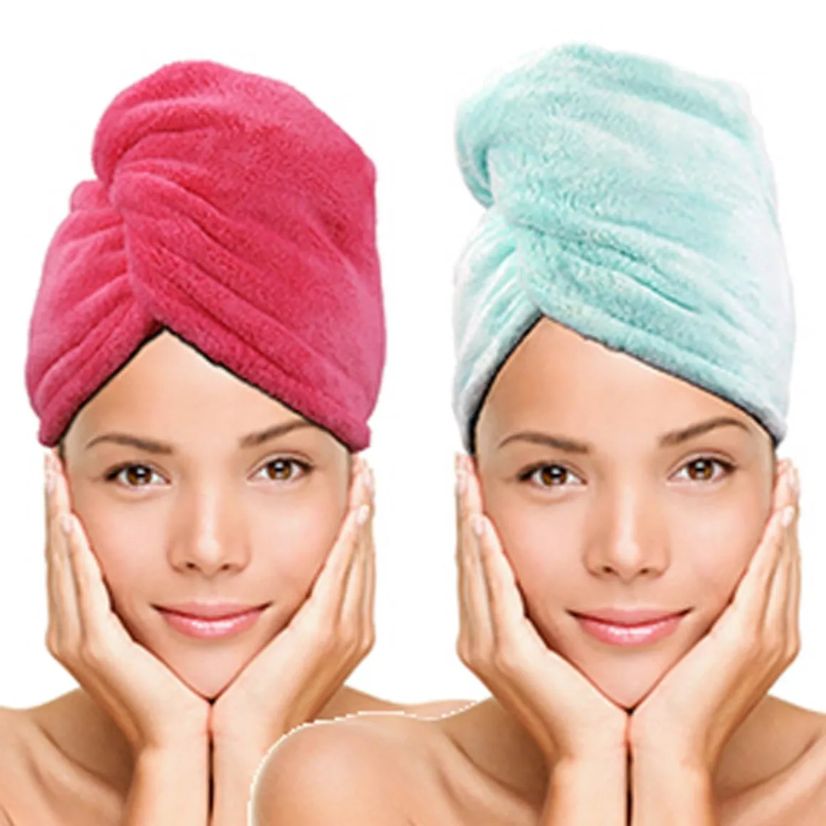 Twist & Dry Quick Dry Hair Towel 2-Pack
