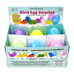 Vegan Dino Egg Surprise Bath Bombs - Displayer of 6