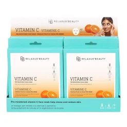 Vitamin C Face Masks (3-Pack) - Displayer of 12
