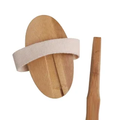 Wet & Dry Bamboo Bath Brush Kit with 3 Heads