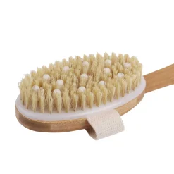 Wet & Dry Bamboo Bath Brush Kit with 3 Heads