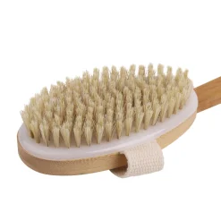 Wet & Dry Bamboo Bath Brush Kit with 3 Heads