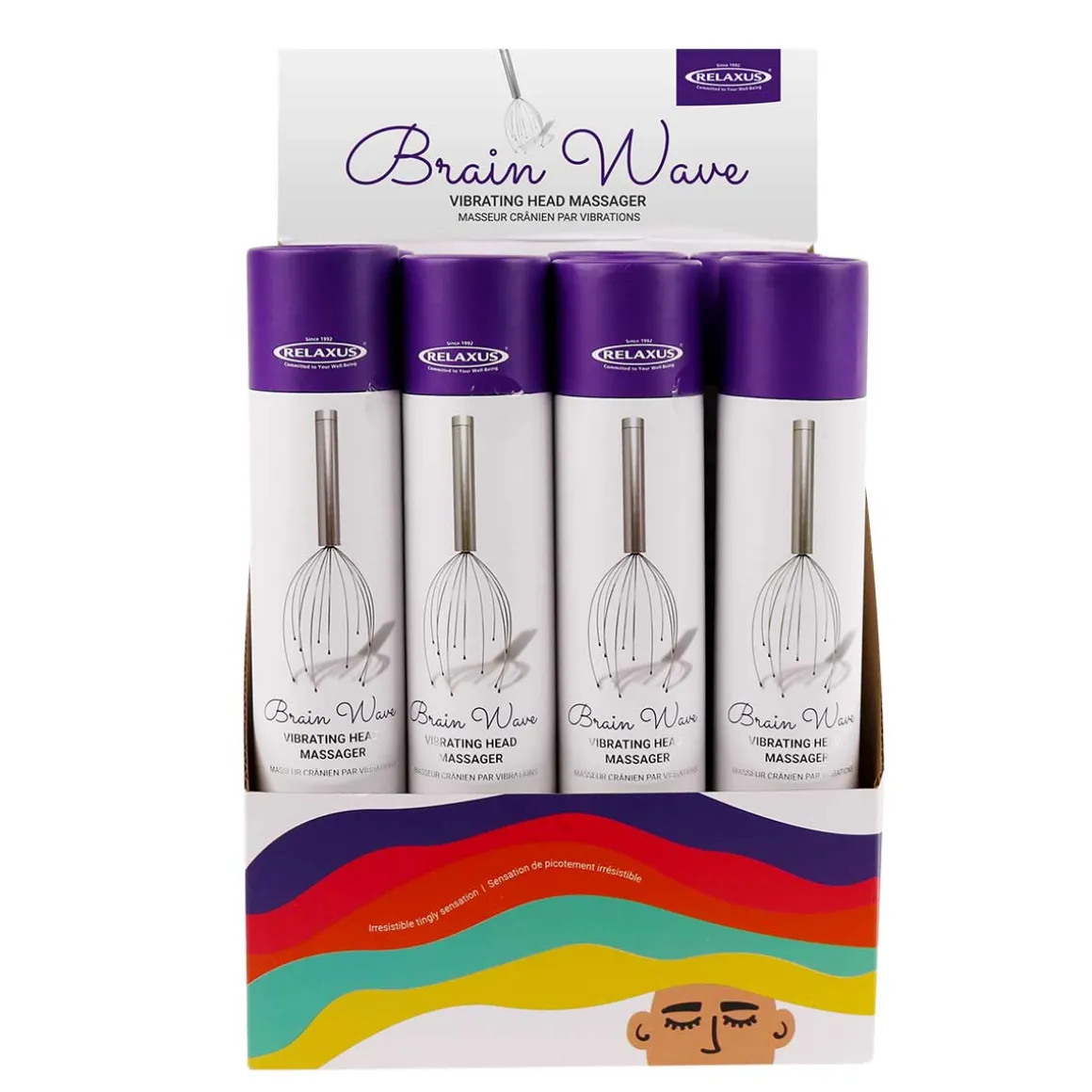 Wholesale Brain Wave Vibrating Head Massager Displayer of 12